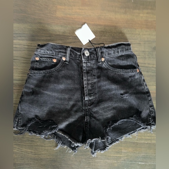 Zara Pants - BRAND NEW ZARA DISTRESSED denim cut off JEAN Shorts Size 38 US 6